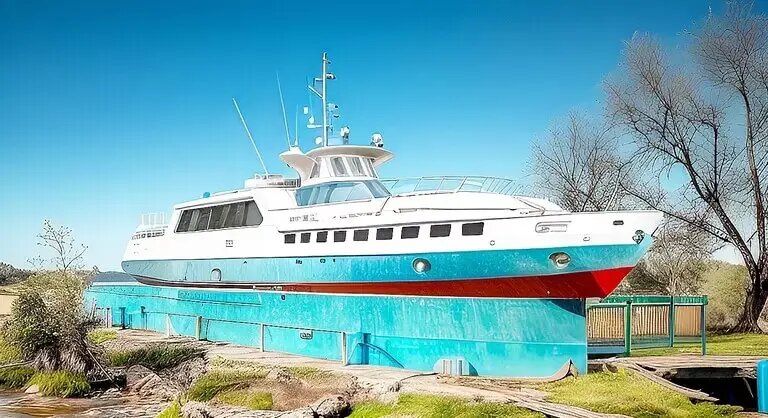 Памятник теплоходу 